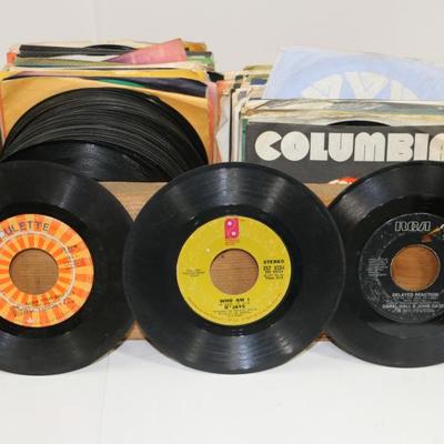 148 Old 45's Records Lot - Mixed Genres - Lot #612-58