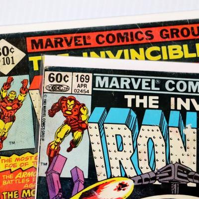 IRON MAN #101 c.1977 IRON MAN #169 c.1983 Marvel Comics Lot #710-01