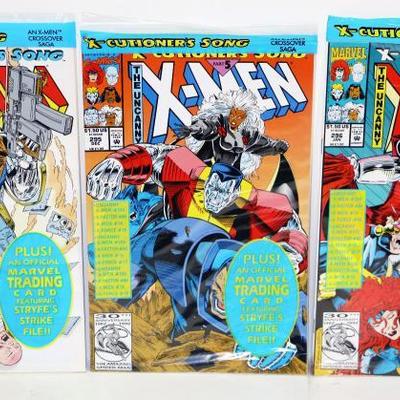 The Uncanny X-MEN #294 295 296 w/Trading Cards Factory Sealed Lot #612-40