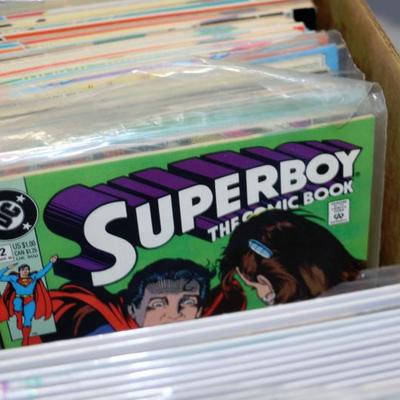 310 Comic Books Lot - Marvel 100, DC 150, Indie 60 - 1 Long Box #710-62
