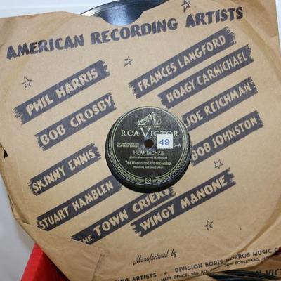 110 Old 78's Records Lot 78 rpm Mixed Genres Music Lot #612-63