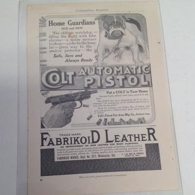 Antique Cosmopolitan Magazine Advert page c. 1920