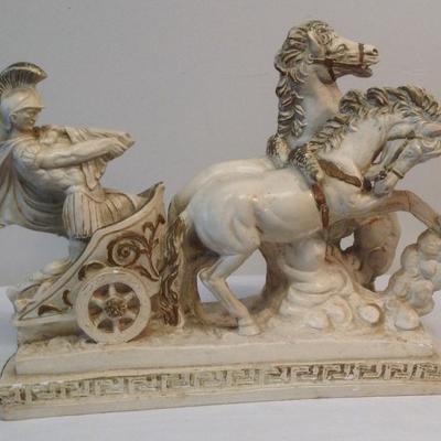 Roman Solidier Riding Horse charriot.