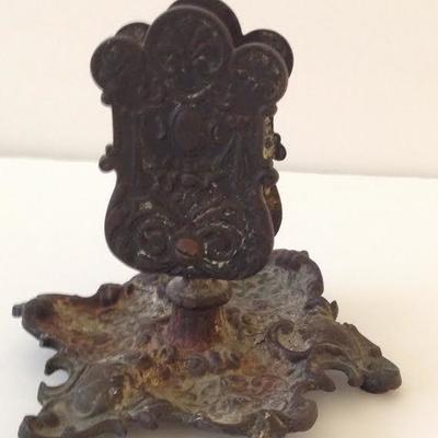 ART NOUVEAU BAROQUE NAPKIN LETTER HOLDER/ MARKED