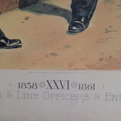 Vintage Ha Odgen Print: Staff Field & Line Officers