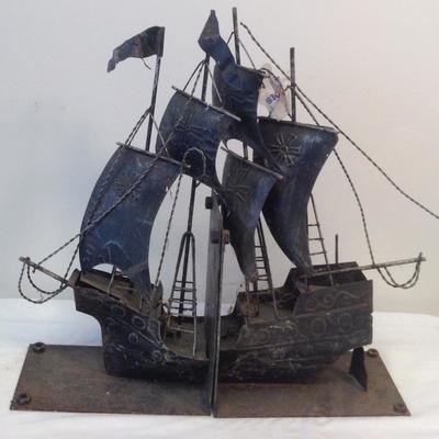 Large Pirate Ship Book Ends 16 x 8 x 5