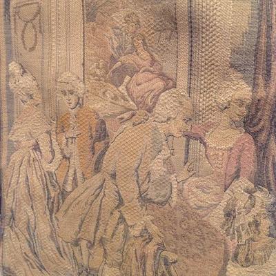 Victorian French Tapestry Wall Hanging 42 x 29
