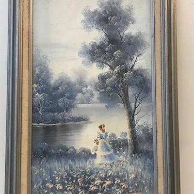 Signed S. Farrow oil painting