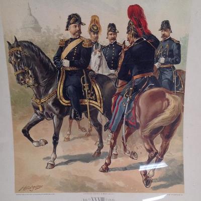 Vintage Ha Odgen Print-Lt. General Staff Â– c.1888