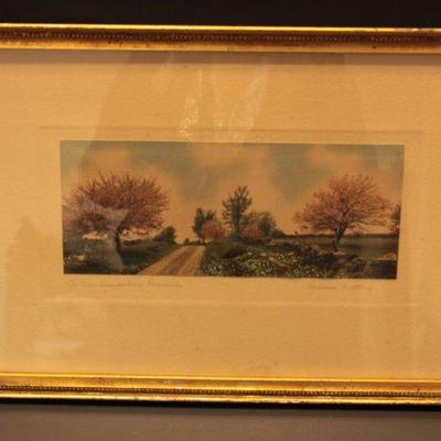 LISTED ARTIST Wallace Nutting Color Photograph