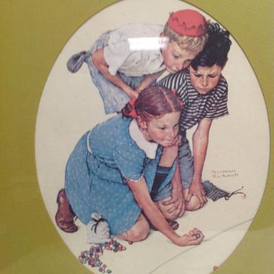 Vintage Norman Rockwell Color Print 21 x 16