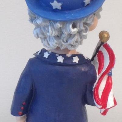 Uncle Sam wobble Doll 7 .5 H