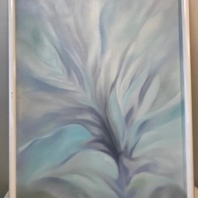 Signed D. Romandt Abstract Painting / Floral image