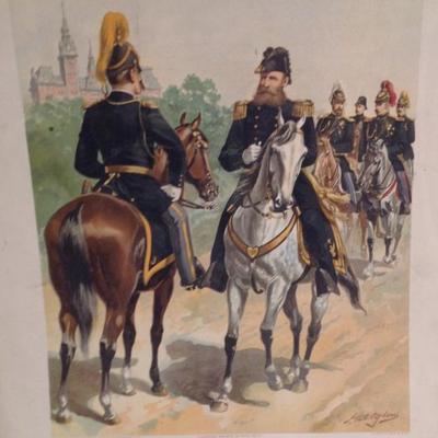 Vintage Ha Odgen Print: Brigadier-General Staff c.1888