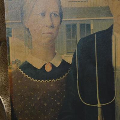 AMERICAN GOTHIC PRINT ON HEAVY STOCK 24 X 18