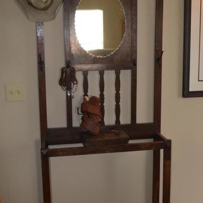 VINTAGE WOOD HALLTREE LIGHT WEIGHT