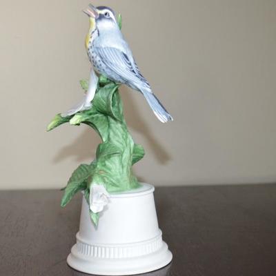 1960'S BOEHM YELLOW THROATED WARBLER 9" TALL