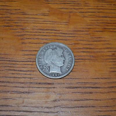 1901 O BARBER DIME