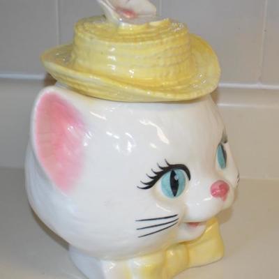 Antique Shawnee Kitten Cat Cookie Jar 