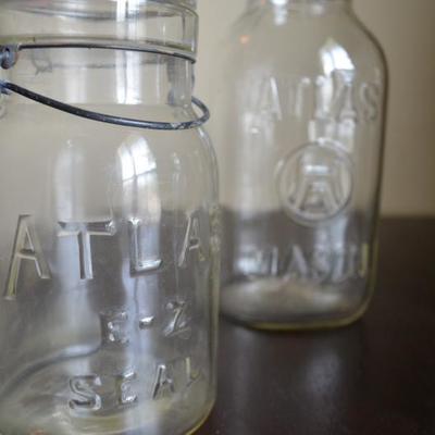 VINTAGE GLASS JARS