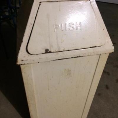 Vintage Industrial Trash Can