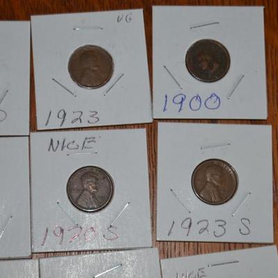 17 INDIAN HEAD AND WHEAT PENNY LOT