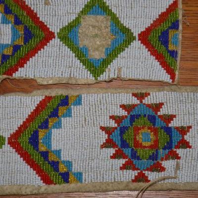 Sioux Indian Beaded Blanket Pcs American Indian