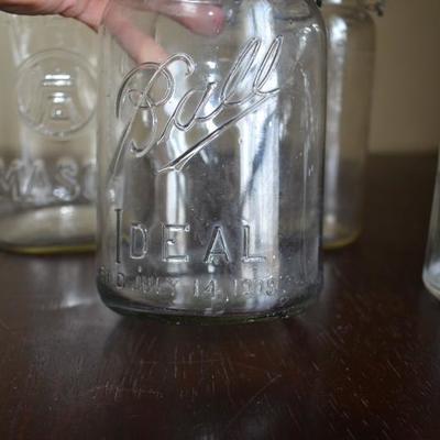 VINTAGE GLASS JARS