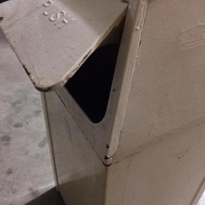 Vintage Industrial Trash Can