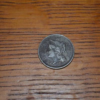 1863 III THREE CENT PC CIVIL WAR ERA