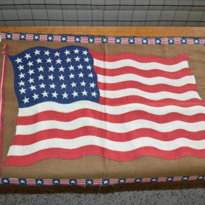 CIVIL WAR GAR REUNION FLAG/PLACEMAT COTTON 26 X 17