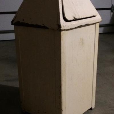 Vintage Industrial Trash Can