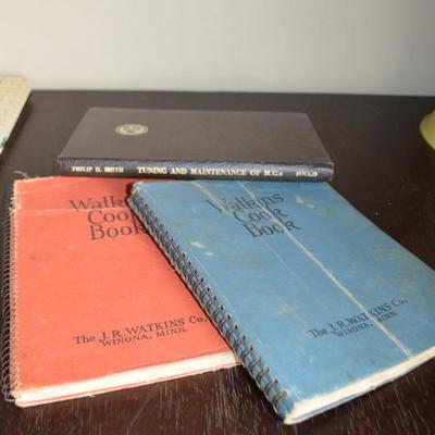 MG car Manual and 2 cookbooks