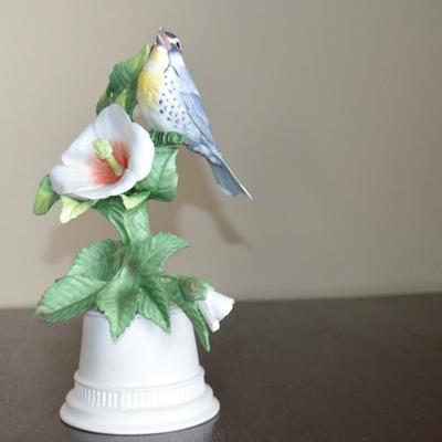 1960'S BOEHM YELLOW THROATED WARBLER 9" TALL