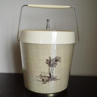 VINTAGE ICE BUCKET BURLAP WRAP