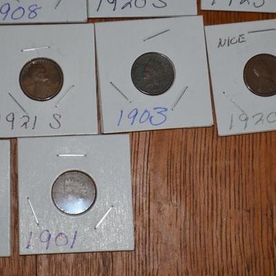 17 INDIAN HEAD AND WHEAT PENNY LOT