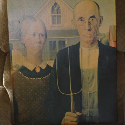 AMERICAN GOTHIC PRINT ON HEAVY STOCK 24 X 18