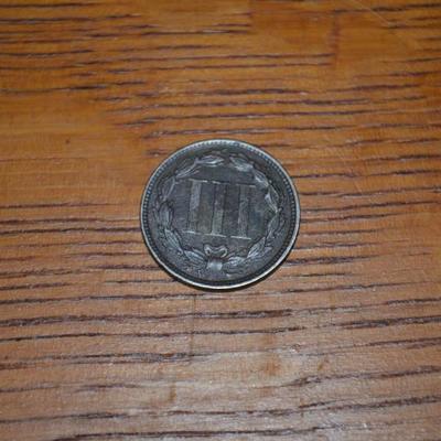 1863 III THREE CENT PC CIVIL WAR ERA