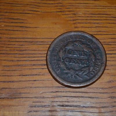 1851 LARGE CENT 1 PENNY