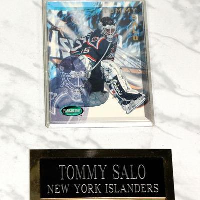 NY Islanders TOMMY SALO Autographed Plaque Photo #724-07
