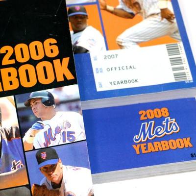NY METS 2006-2008 Official Yearbook Set - Lot #724-08