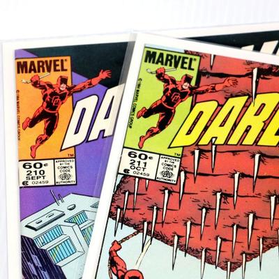 DAREDEVIL #210 #211 Marvel Comics circa 1984 Lot #724-31