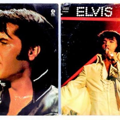 ELVIS PRESLEY 4 Vintage LP Vinyl Records Set - Lot #724-65