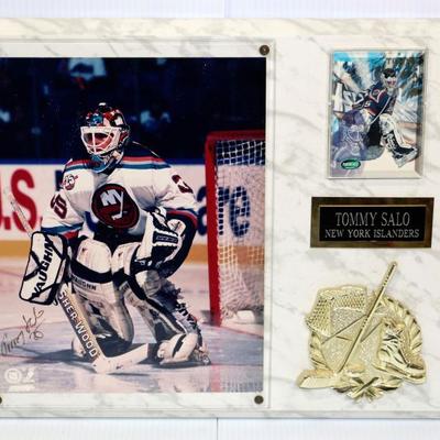 NY Islanders TOMMY SALO Autographed Plaque Photo #724-07