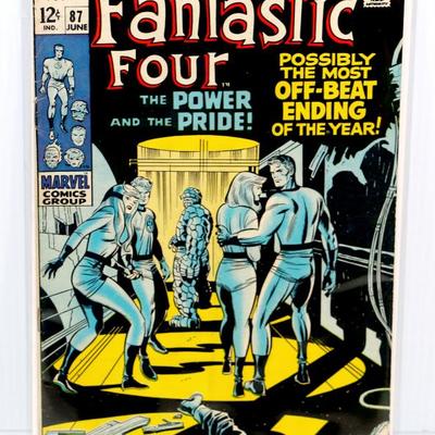 Fantastic Four #87 circa 1969 Silver Age Marvel Comics Nice Book #724-56