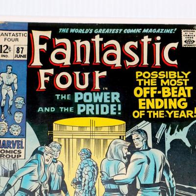 Fantastic Four #87 circa 1969 Silver Age Marvel Comics Nice Book #724-56