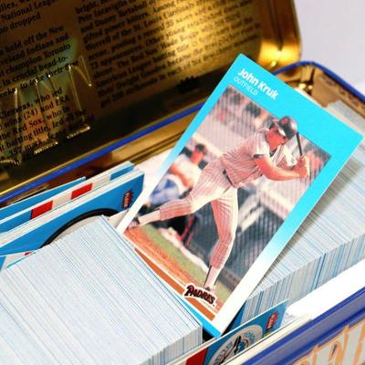 1987 FLEER BASEBALL CARDS SET Collector's Edition TIN Box #724-11