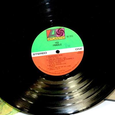 YES - Vintage LP Vinyl Records Set of 3 Albums - Lot #724-69
