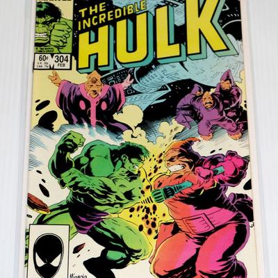 The Incredible HULK #306 #308 Marvel Coimcs c. 1985 Lot #724-34