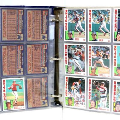 1982-84 Topps Baseball Cards Set in Binder - Lot #724-003
